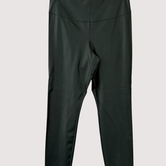White House Black‎ Market Vegan Leather Leggings Spruce Green Size 14R NWT - Picture 6 of 8